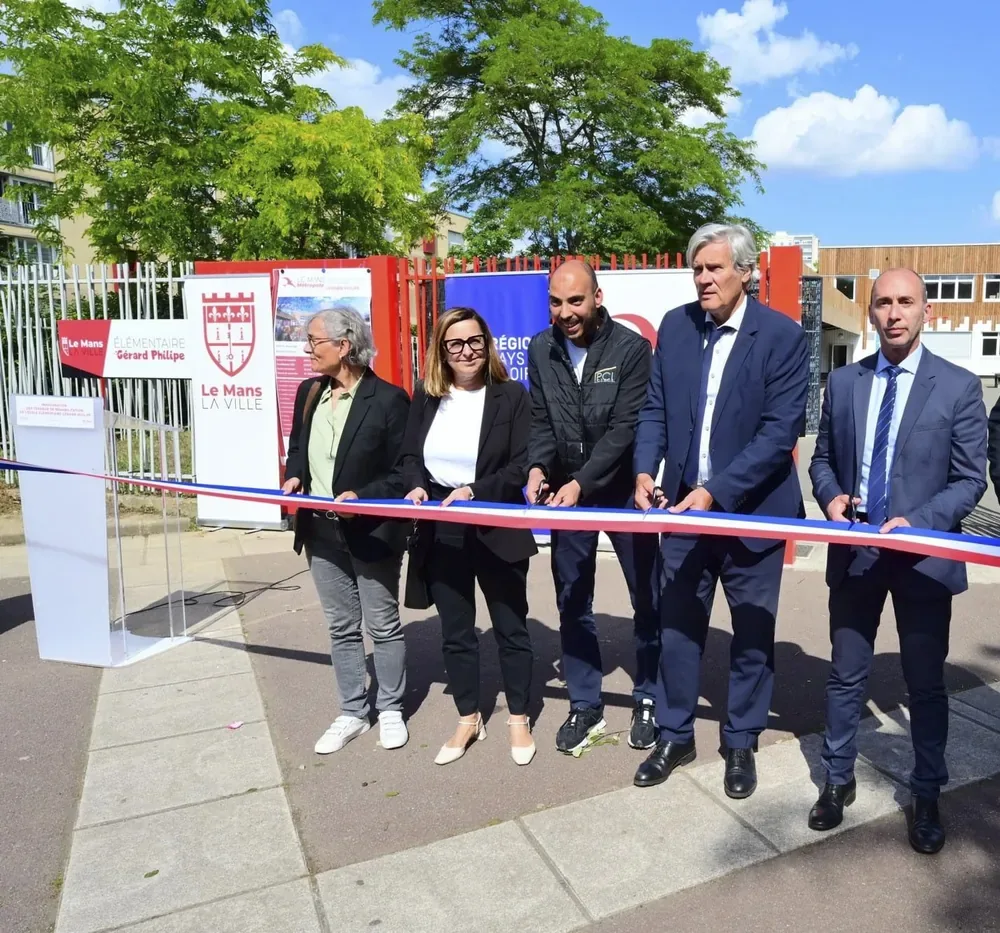 Inauguration de l'école Gérard Philipe en présence de PCI Décor